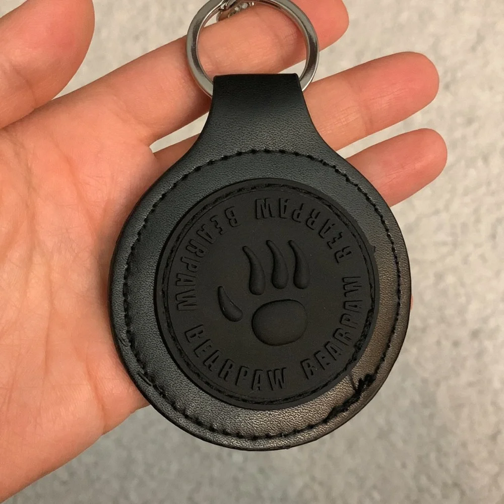 BearPaw Leather / Rubber Keychain / Bag Charm